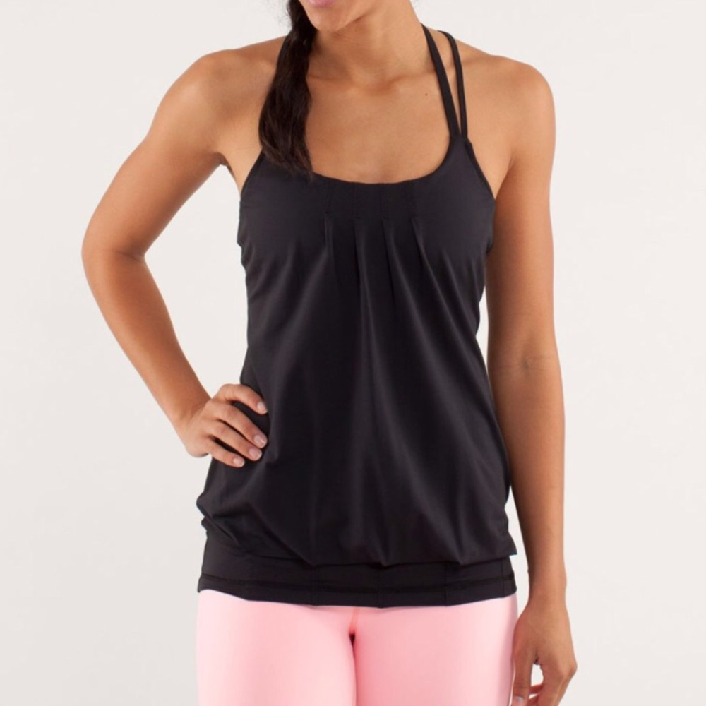 Like New! Lululemon Flow and Go Tank Black Size 4